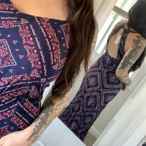 🆕 H&M Sz 8 Open Back Maxi Dress w/ Fitted Waist